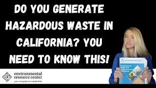 Who needs California Hazardous Waste Management RCRA Training [upl. by Haukom250]