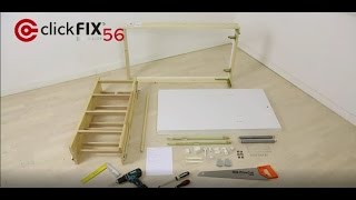 Loft ladder clickFIX® 56S  installation video [upl. by Sutphin]