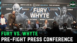 Tyson Fury vs Dillian Whyte Press Conference “We drank together ate together slept together” [upl. by Bucella]