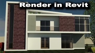 Rendering in Revit [upl. by Esinehs]