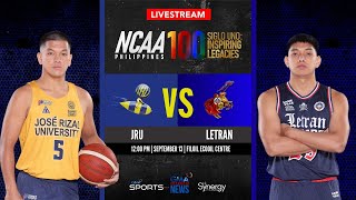 JRU vs Letran Men’s Basketball  NCAA Season 100 [upl. by Odrawde]