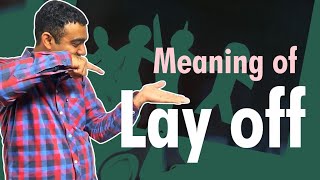 Lay off meaning in hindi [upl. by Shuman]