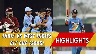 India vs West Indies DLF Cup 2006  Sachin Tendulkars 40th ODI CenturyA Memorable Comeback [upl. by Coletta]