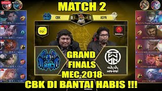 Grand Finals MEC 2018  AirAsia Saiyan vs CBK Match 2 Mobile Legends [upl. by Roderica409]