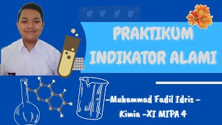 Praktikum Indikator Alami Asam Basa oleh M Fadil Idris kelas XI MIPA 4 [upl. by Nnad]