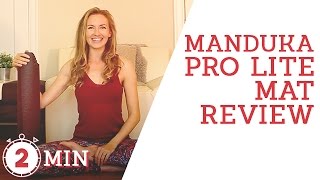 Manduka Pro Lite Yoga Mat Review  Is it Actually Sticky Or Travel Size  Travel Yoga Mat Review [upl. by Nomis241]