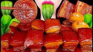 ASMR BRAISED PORK BELLY 직접만든 돼지고기 조림 먹방 MUKBANG EATING [upl. by Celle]