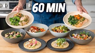 How I Cook 20 Healthy Meals in 1 HOUR [upl. by Jennilee]