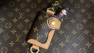 古くなったルイ・ヴィトンをリメイクしました。 asmr leathercraft louisvuitton レザークラフト [upl. by Hcone]