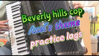 Practicing the Iconic Axel Foley Theme on Free Bass Accordion  Beverly Hills Cop [upl. by Queen708]