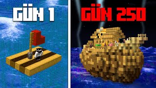 Minecraft’ın EN TEHLİKELİ Okyanusunda 250 Gün Geçirmek… TÜM HİKAYE [upl. by Ginsberg238]