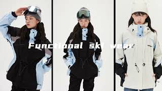 Stylish Ski Jacket The Perfect Blend of Design and Function [upl. by Kevina]