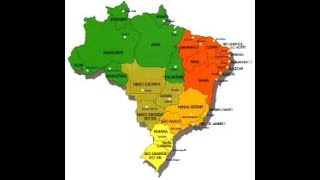 Geografia do Brasil  Estados e Capitais [upl. by Arved]