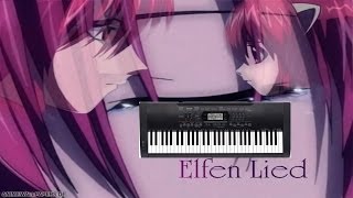 Elfen Lied  LiliumMusic BoxHigher Note Easy PianoKeyboard Cover [upl. by Daveda]