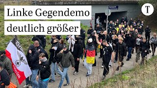 Neonazis ziehen durch MarzahnHellersdorf  linke Gegendemo  Berlin b1910 Nazis rausRufe [upl. by Howland56]