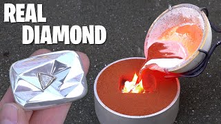 Casting REAL Diamond YouTube Play Button [upl. by Sarette]