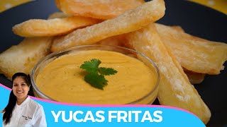 🇵🇪 YUCAS FRITAS PERUANAS  RECETA FACIL Y DELICIOSA [upl. by Eibot]