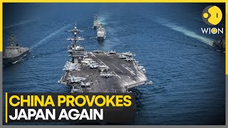 Chinese aircraft carrier enters Japan waters  Latest English News  WION [upl. by Atiragram]