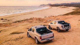 Honda Ridgelines going to the beach at Baja [upl. by Vareck]