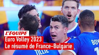 Euro Volley 2023  Les Bleus dominent la Bulgarie et se qualifient pour les quarts de finale [upl. by Ytnom824]