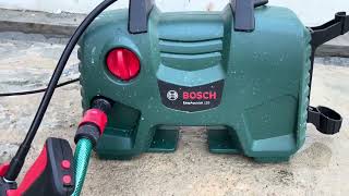 Bosch EasyAquatak 110 Water JetGun Test Drive [upl. by Annauqal]