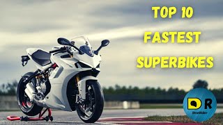 Top 10 Fastest Superbikes In India [upl. by Leuqcar]