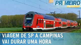 Trem intercidades entre São Paulo e Campinas vai a leilão nesta quinta  Primeiro Impacto 290224 [upl. by Armbrecht]