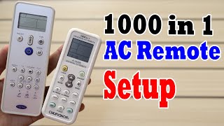 UNIVERSAL AC Remote SETUP  Chunghop K1048ES [upl. by Alabaster]