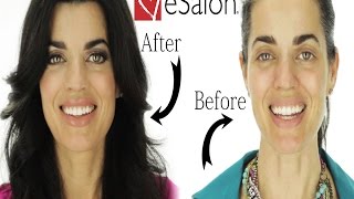 ESalon Review  How To Cover Gray Hair  Hair Tutorial [upl. by Naus]