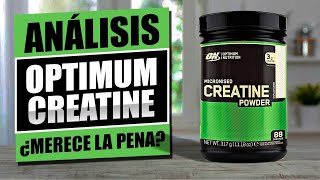 ANÁLISIS ON CREATINE MICRONIZED COMPLETO 🥛 EN ESPAÑOL  CREATINA OPTIMUM NUTRITION REVIEW 2022 [upl. by Adigun]