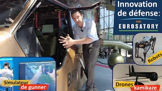 Hélicoptère Tigre armes autonomes gros canons et simulateurs  BEST OF innovation à Eurosatory [upl. by Trauts]