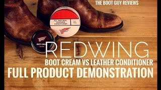 How to use Boot Cream and Leather conditioner  The Boot Guy Reviews [upl. by Ahtelrac]