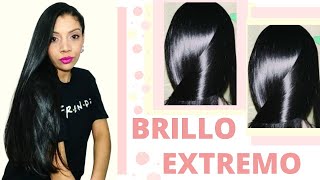 🤩BRILLO EXTREMO para CABELLOS PELO RIZADOS Y LISOS😱 CABELLO BRILLANTE Y SEDOSO [upl. by Sewel]