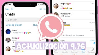 🧸Nueva ACTUALIZACION de WHATSAPP ESTILO IPHONE 🌈 ANTIBANEO 976 ✅ [upl. by Burtie]