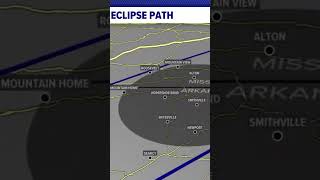 2024 Solar Eclipse Path through United States [upl. by Monie]