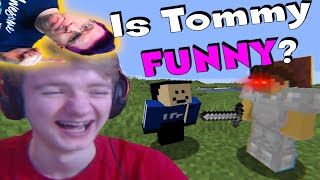 The Funniest Minecraft Mod Ever by TommyInnit Reaction [upl. by Aneehs]