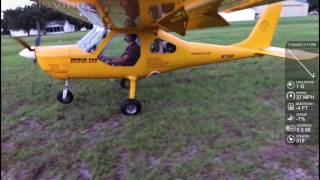 Merlin short test on flooded runway with rear CG [upl. by Julio]