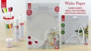 How to create Wafer Paper Flowers [upl. by Ellasal]