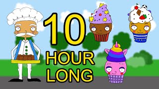 10 HOUR The Muffin Man Nursery Rhyme 😜 The Muffin Song 😜 Brand New Version [upl. by Mcleroy268]