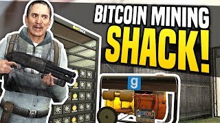 BITCOIN MINING SHACK  Gmod DarkRP  Hidden Bitcoin Base [upl. by Lemhar131]