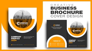 BUSINESS BROCHURE COVER DESIGN PROCESS business graphicdesign affinity adobe photoshop [upl. by Benedetto]