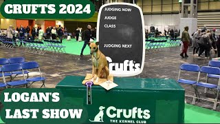 CRUFTS DOG SHOW 2024  LOGANS FINAL APPEARANCE IN THE SHOW RING [upl. by Adnole]