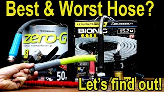 Best Hose GARDEN HOSE Zero G vs Flexzilla Bionic Steel Gilmour Aqua Plumb Briggs amp Stratton [upl. by Rodmun]