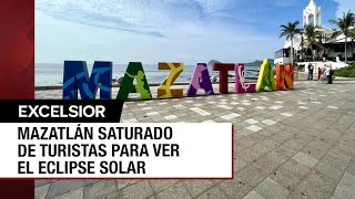 Se esperan 120 mil visitantes en Mazatlán para el eclipse solar [upl. by Lehctim]