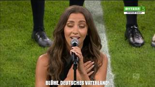 German National Anthem by Namika Allianz Arena Stadium Munich with Subtitles [upl. by Ymaral305]