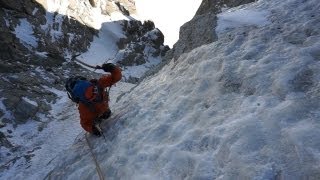 Couloir Macho Direct MontBlanc du Tacul Chamonix MontBlanc alpinisme montagne [upl. by Akcebar]