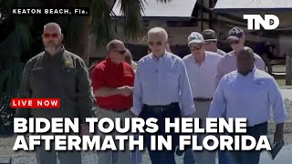 Biden surveys aftermath of Hurricane Helene in Florida [upl. by Backer]