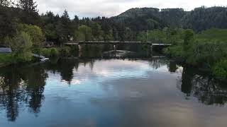 Drone footage of the Nehalem River Tillamook County Oregon Coast [upl. by Nehtiek308]