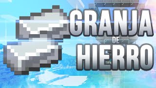 GRANJA DE HIERRO  6 STACKS POR HORA 116  Tutorial Minecraft [upl. by Ecilahc21]