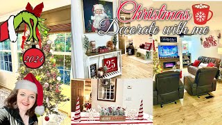 🎄🎅2024 NEW HOME CHRISTMAS DECORATE WITH ME  CHRISTMAS DECORATIONS 2024  HOME SWEEP HOME [upl. by Emily]